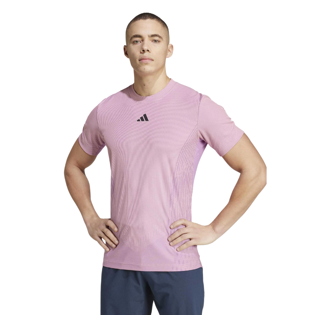 Maglia Adidas Uomo Airchil Tee Pro Semi Pink Purple IM8896 PlayPadel Store